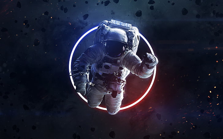 Space, sci fi, astronaut Free HD Wallpaper