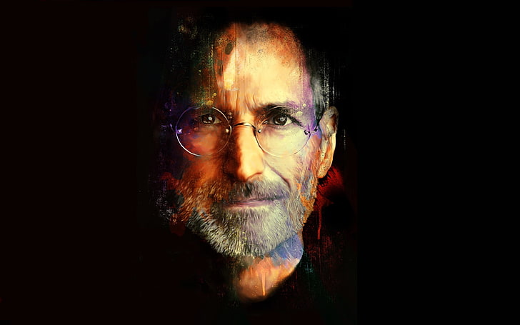 Steve Jobs Biography, head and shoulders, facial hair, people, mustache Free HD Wallpaper