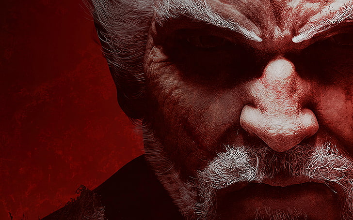 Tekken 2 Heihachi, males, red, contemplation, studio shot Free HD Wallpaper