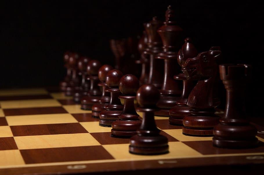 The Chess Master Creepypasta, studio shot, competition, chess board, large group of objects Free HD Wallpaper