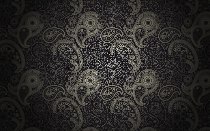 vintage, paisley, pattern, Paisley Free HD Wallpaper