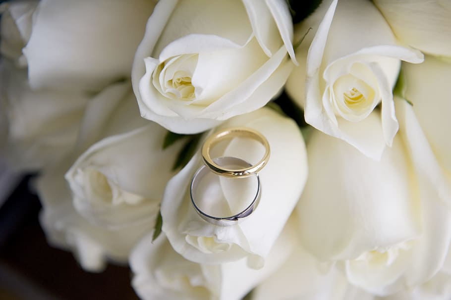 Wedding Ring with Flowers Clip Art, petal, bridal, indoors, closeup Free HD Wallpaper