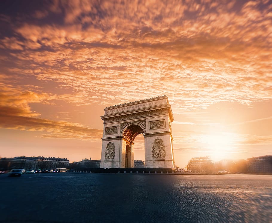 Arc De Triomphe Paris Inside, place de ltoile, triumphal arch, architecture, the past Free HD Wallpaper