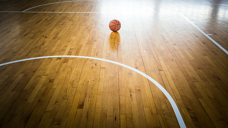 Basketball Court Surface, basketball court, basketball, ball, floor Free HD Wallpaper