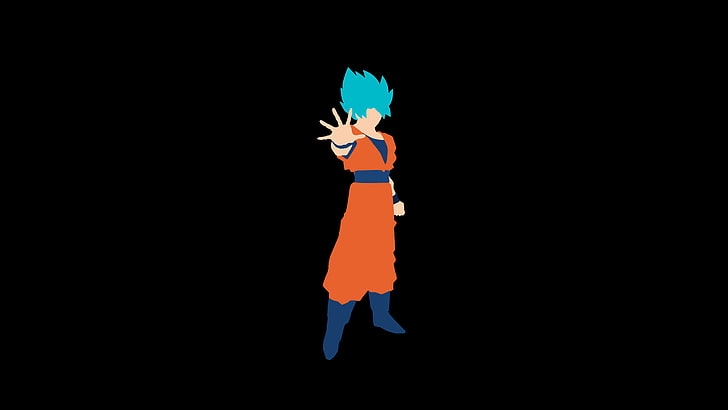 Dragon Ball Z Goku Super Saiyan Blue, goku, indoors, dragon ball z kai, cut out