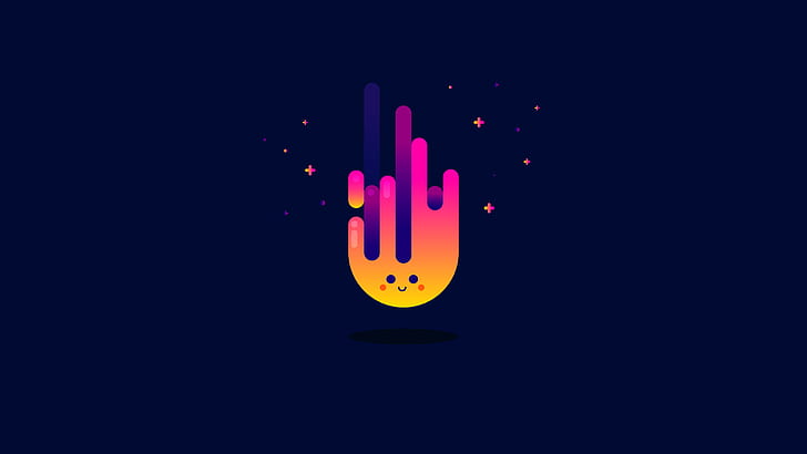 Free Vector Art Designs, artist, fire, minimalist, digital art Free HD Wallpaper