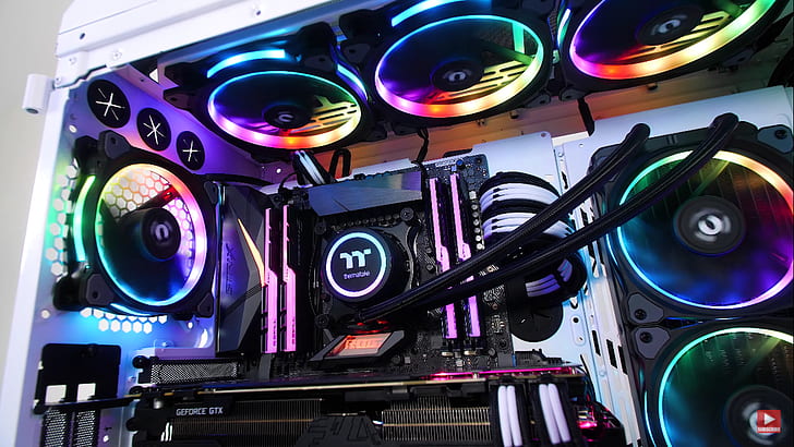 Gaming PC, ddr4 ram, rgb, nvidia gtx, geforce Free HD Wallpaper