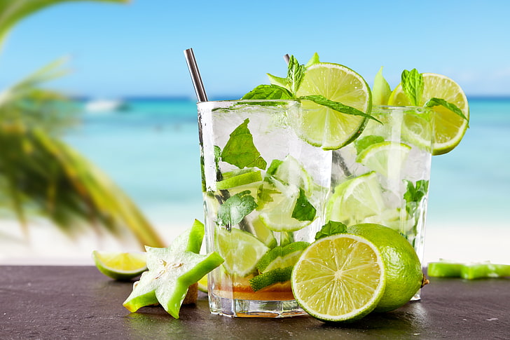 Gin-Based Cocktails, soda, white, citrus fruit, liquid Free HD Wallpaper