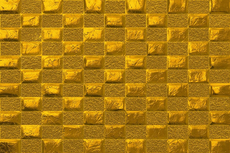 Gold Sequin Wall, food, freshness, repetition, closeup Free HD Wallpaper