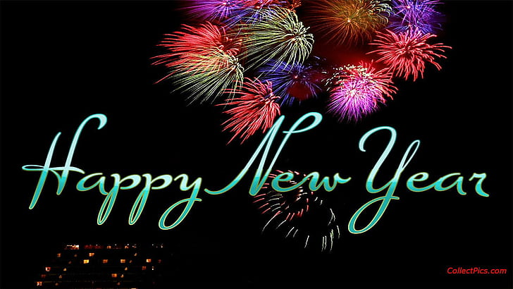 Happy New Year Fireworks, new year, fireworks, year, new Free HD Wallpaper