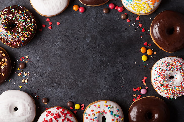 Japanese Gummy Candy, donuts, baked, candy, doughnuts