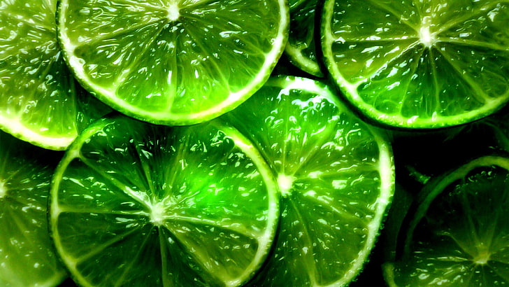 Lime Green and White, color image, ingredient, macro, fruit Free HD Wallpaper