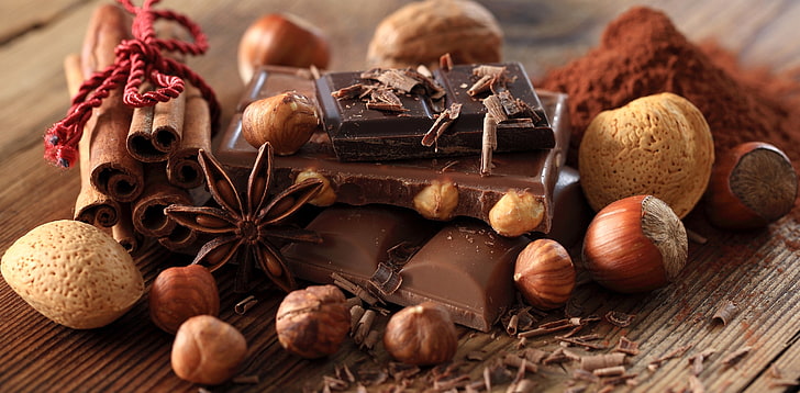 Liquid Chocolate, chips, food and drink, wellbeing, almond Free HD Wallpaper