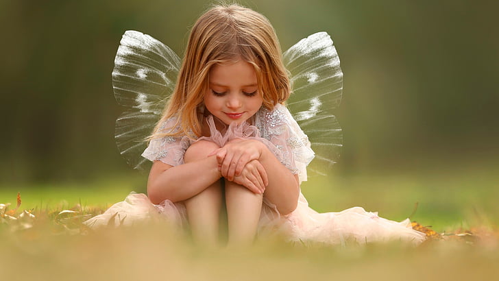 Little Angel Painting, man, leisure, pretty, human Free HD Wallpaper