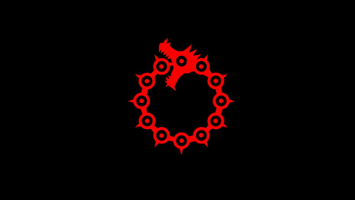 Meliodas Dragon Sin of Wrath Symbol, minimalist, anime, meliodas the seven deadly sins, logo Free HD Wallpaper