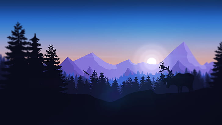 Modern Minimalist, games, firewatch, minimalist, hd Free HD Wallpaper