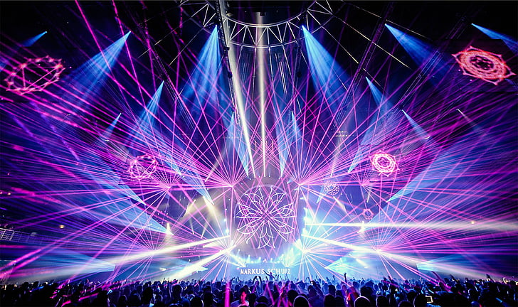 Music Festival Stage Design, dubstep, dance, electro, rave Free HD Wallpaper