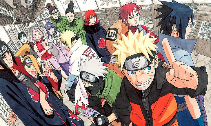 Naruto Hai, sasori, illustration, haruno sakura, deidara