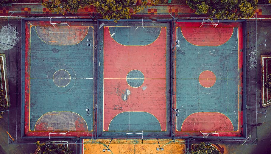 NBA Basketball Court Designs, shape, sport, painting, built structure Free HD Wallpaper