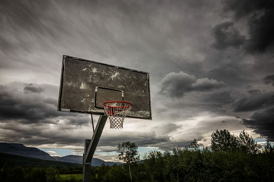 Nike Basketball Hoop, cloud  sky, cloudscape, games, sky Free HD Wallpaper