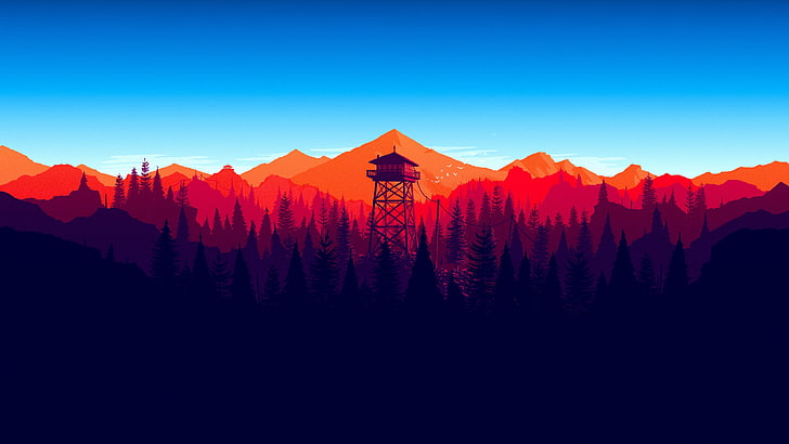 PC 1920 X 1080, mountain peak, sky, sunset, ingame