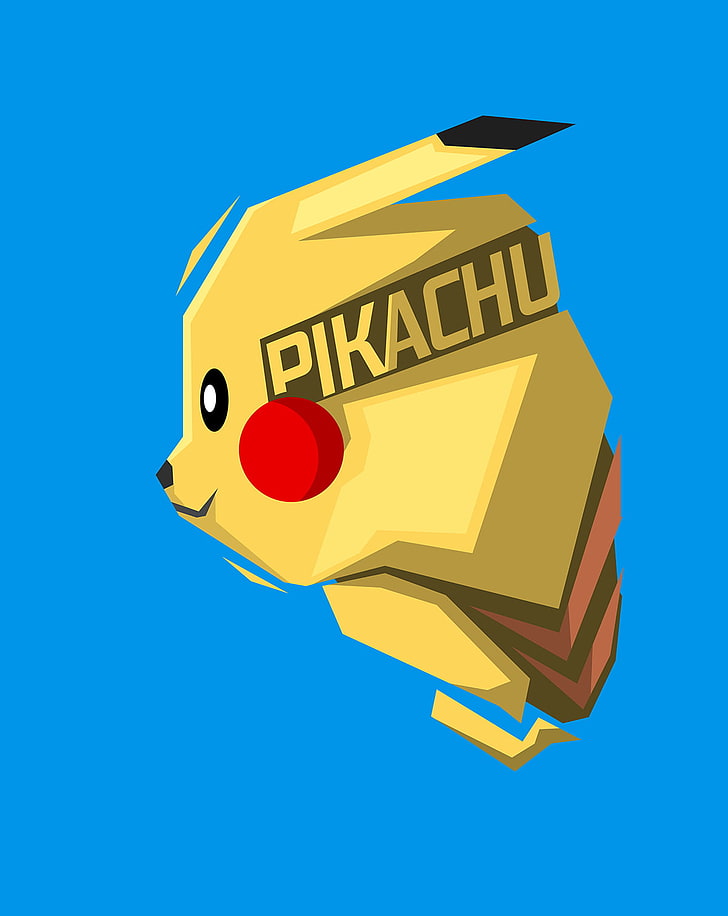 Pikachu HD, symbol, single object, cut out, text Free HD Wallpaper