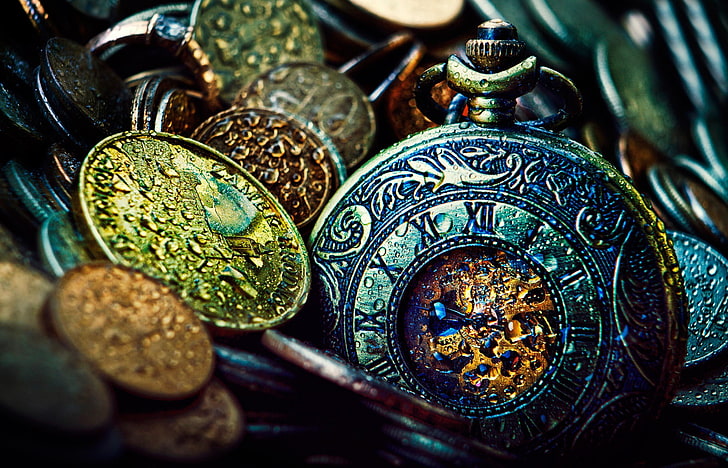 Pocket Watch Outline, shiny, finance, choice, abundance Free HD Wallpaper