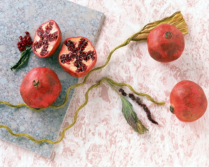 Pomegranate Paste, tray, closeup, still life, freshness Free HD Wallpaper