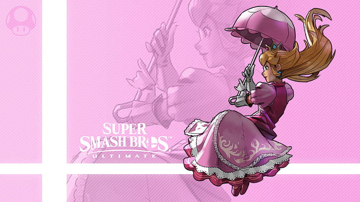 Princess Peach Les, video game, super smash bros ultimate, princess peach Free HD Wallpaper