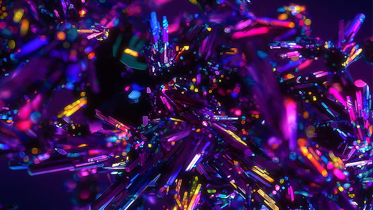 Purple Abstract iPhone, glow, shining, crystal, shine Free HD Wallpaper