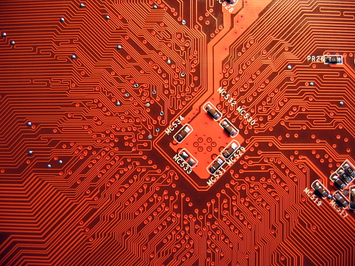 Simple Circuit Board, closeup, no people, pattern, communication Free HD Wallpaper
