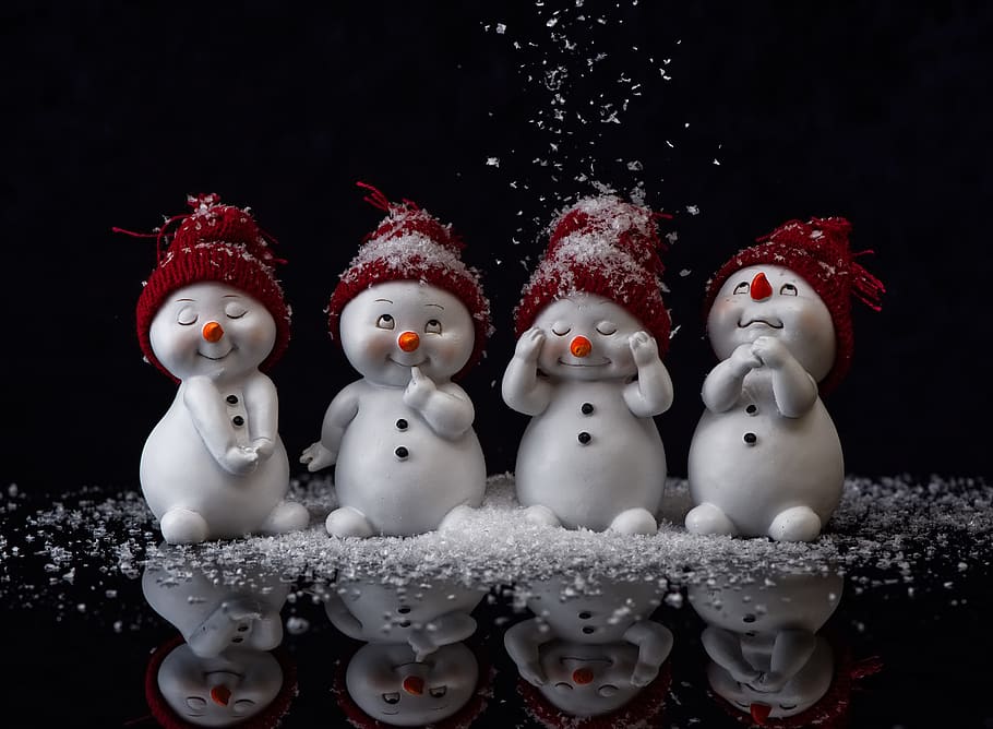 Snowman Decorations to Make, christmas decoration, no people, art and craft, cold temperature Free HD Wallpaper