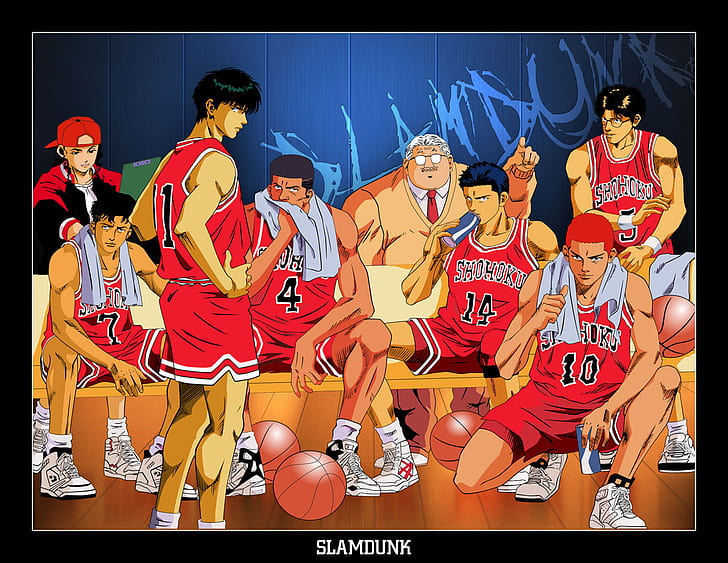 Sports Anime, slam dunk, serial, kid, anime Free HD Wallpaper