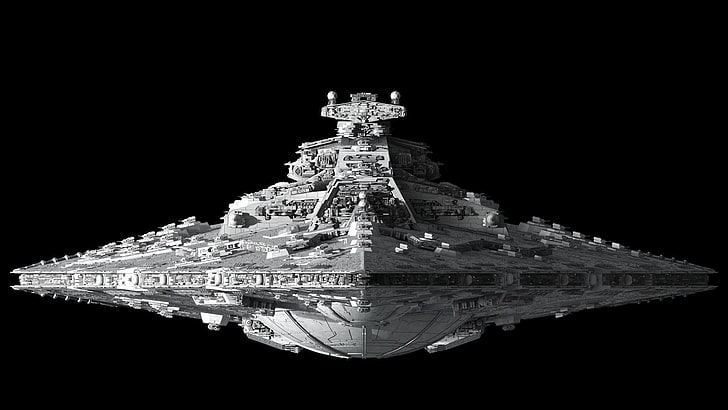 Star Wars Imperial Destroyer, single object, cut out, precious gem, star wars Free HD Wallpaper