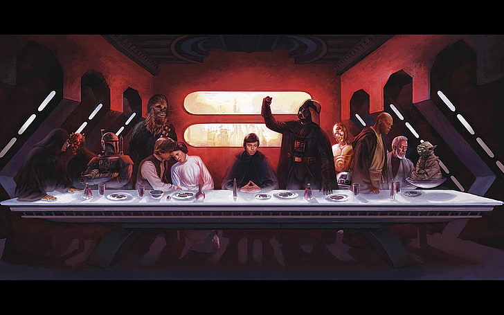 Star Wars Mosaic, people, supper, star, wars Free HD Wallpaper