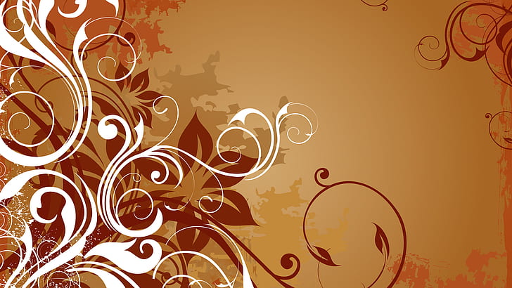 Abstract Rose Painting, vector graphics, floral, grunge, digital art Free HD Wallpaper