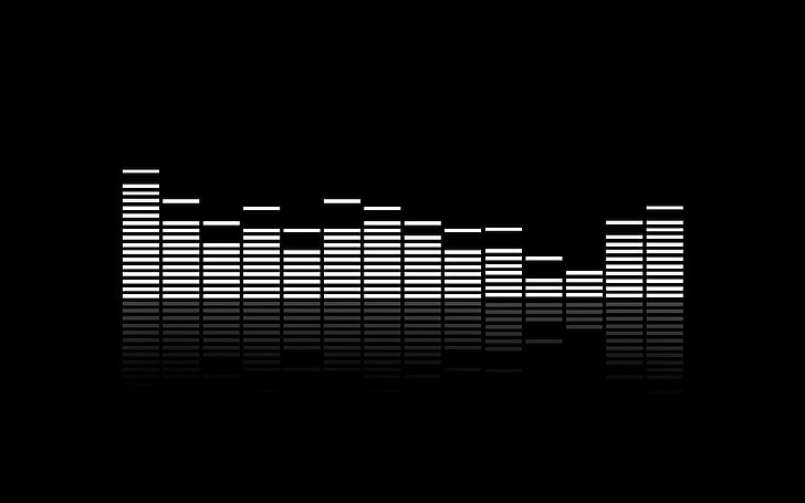 Audio Equalizer, built structure, protection, night, silhouette