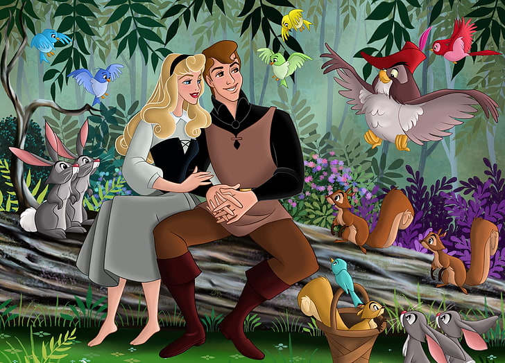 Briar Rose Aurora Sleeping Beauty, day, one person, computer graphic, sleeping beauty Free HD Wallpaper