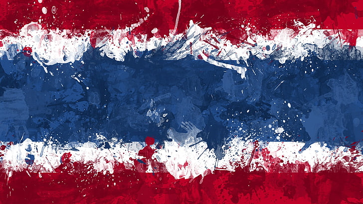 Costa Rican Flag, messy, art and craft, national landmark, dirt Free HD Wallpaper