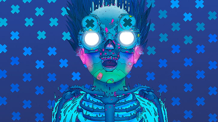 Digital Technology Art, nick sullo, techno punk, artwork, illustration