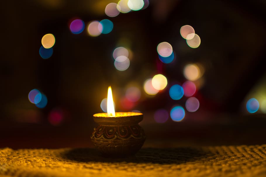 Diwali Lights, colorful, festivaloflights, glowing, decoration Free HD Wallpaper