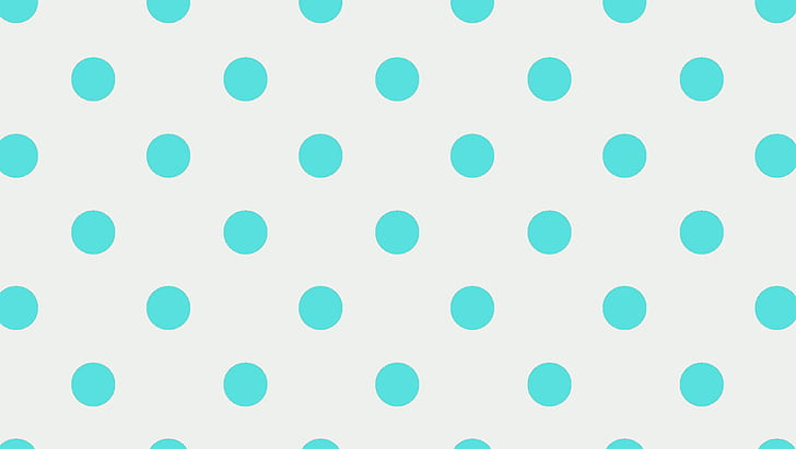 dot, polka dot, blue, white background Free HD Wallpaper