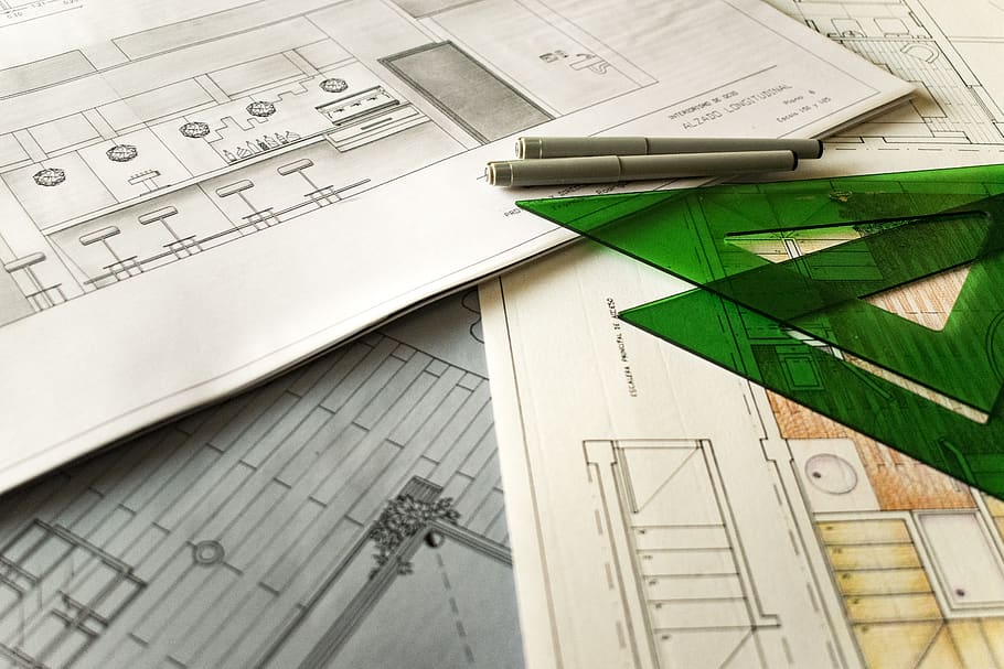 Drafting Design, no people, number, planos, finance Free HD Wallpaper