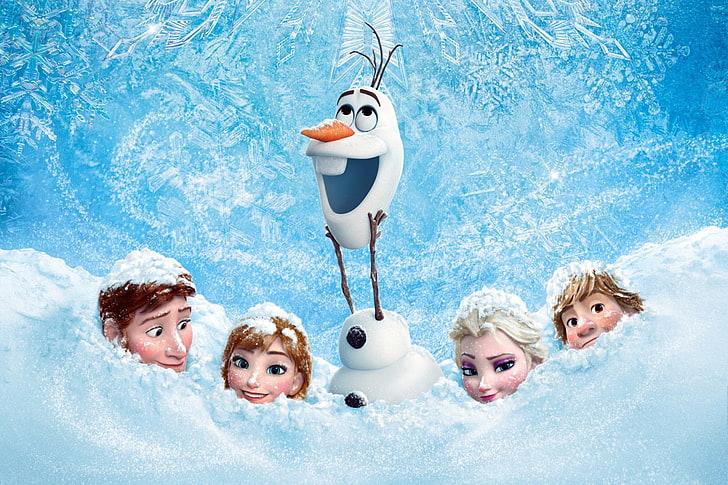 Frozen Cartoon Movie, adult, offspring, outdoors, humor Free HD Wallpaper