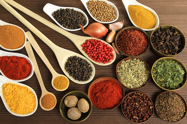 Indian Seasoning, food, closeup, condiment, large group of objects Free HD Wallpaper