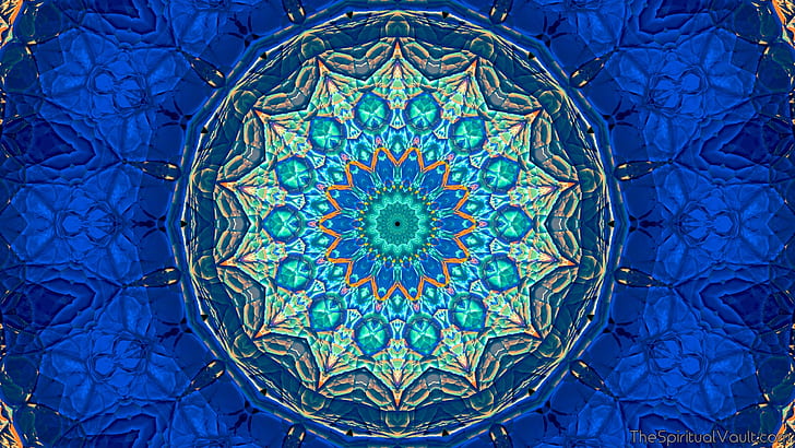 Mandala Art Printable, kaleidoscope, mandala, abstract, colorful Free HD Wallpaper