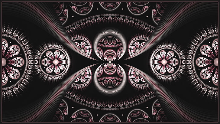 Mandala HD, full frame, swirl, religion, fractal Free HD Wallpaper