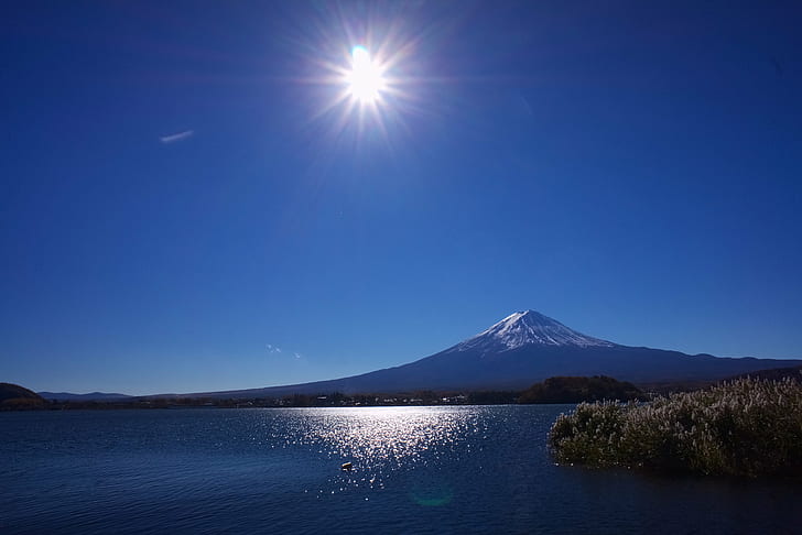 Mont Fuji, yamanashi  yamanashi, lake kawaguchi, mt fuji, nature Free HD Wallpaper