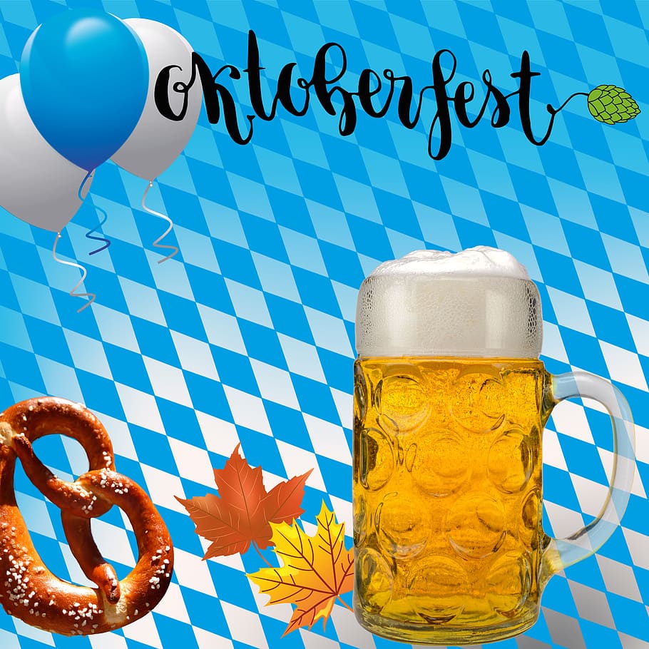 Oktoberfest London, table, still life, beer glass, drink Free HD Wallpaper
