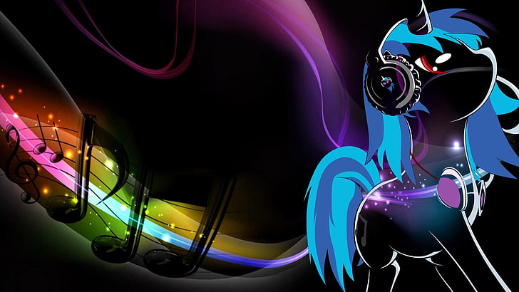 pony, black background, shape, no people Free HD Wallpaper